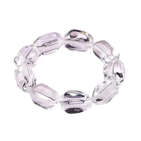 Clear Crystal Quartz Bracelet-ToShay.org