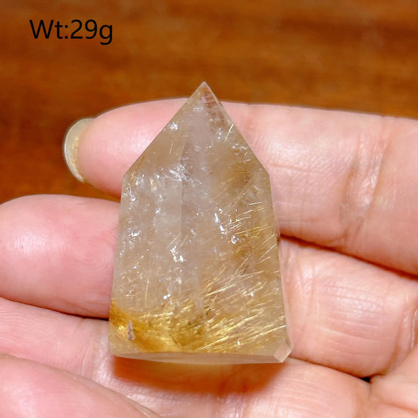 Gold Rutilated Crystal Point-ToShay.org
