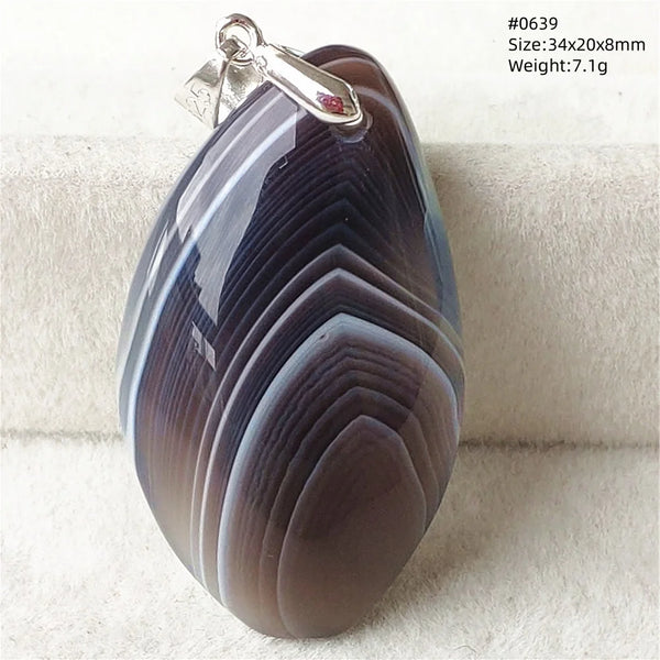 Grey Lace Agate Pendant-ToShay.org