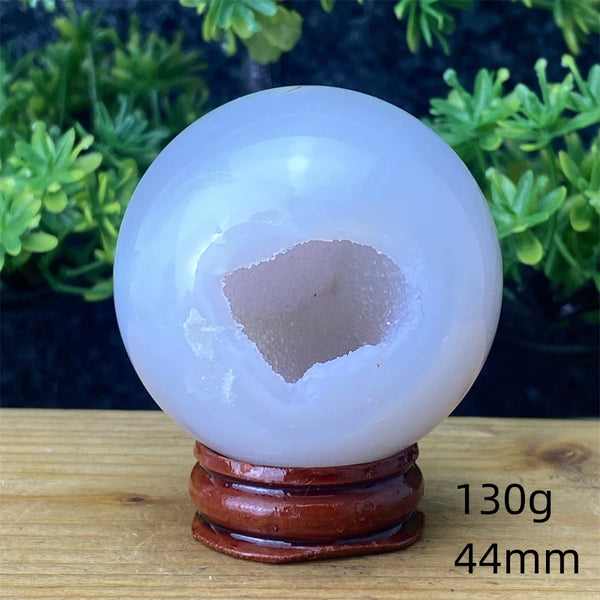 Blue Agate Cluster Ball-ToShay.org
