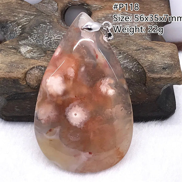 Pink Cherry Agate Pendant-ToShay.org