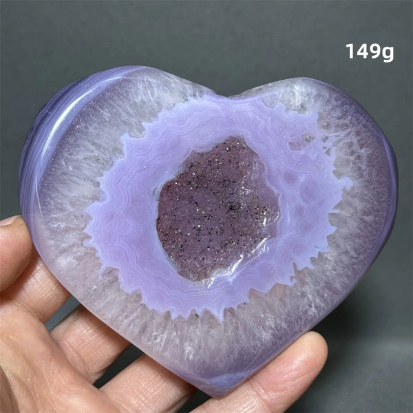 Purple Agate Heart-ToShay.org