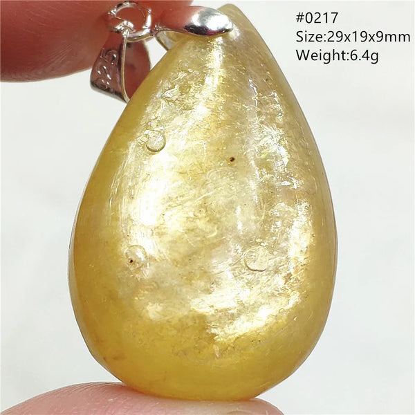 Gold Lepidolite Flash Pendant-ToShay.org