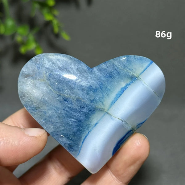 Blue Agate Heart-ToShay.org