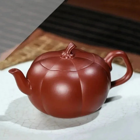 Pumpkin Clay Tea Pot-ToShay.org