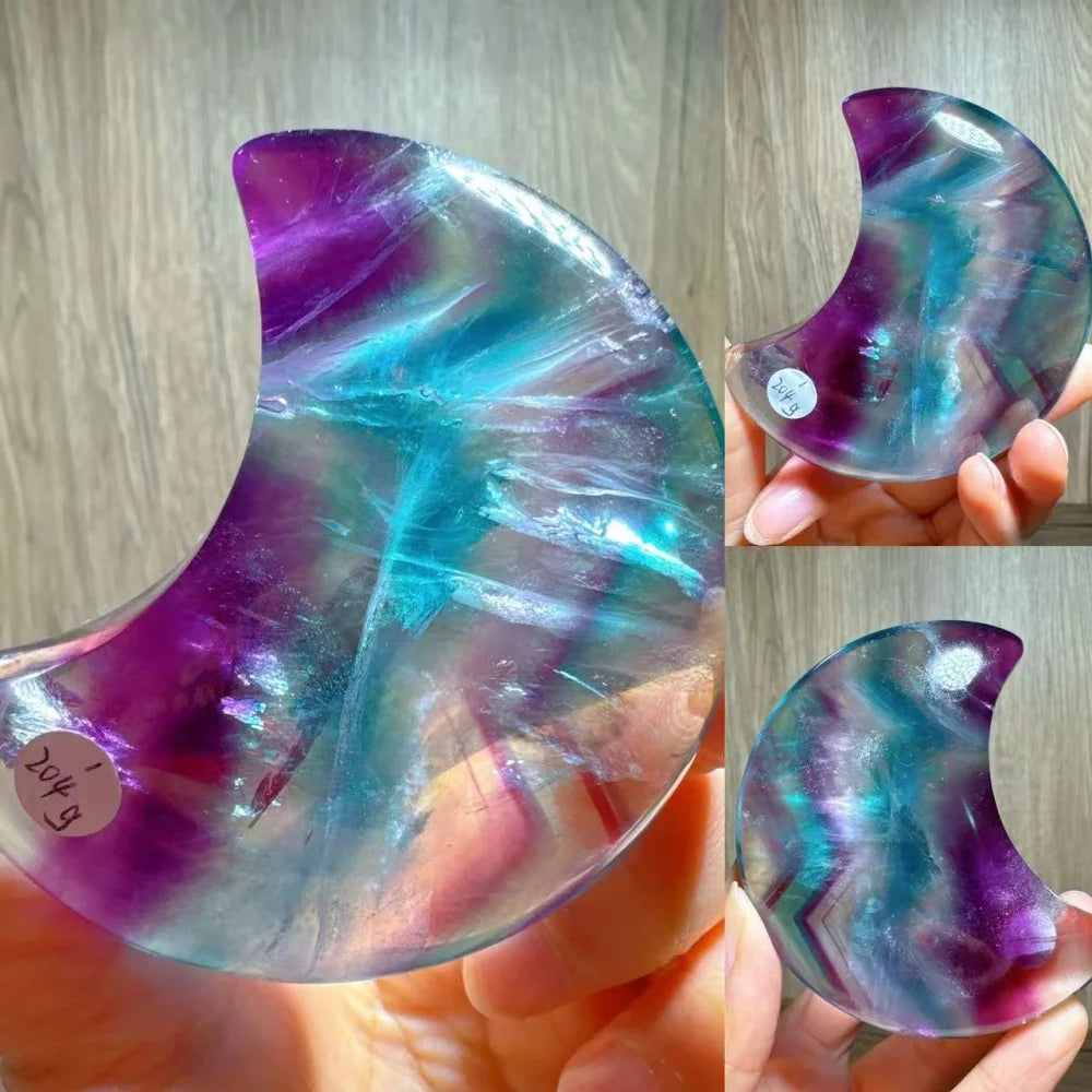 Rainbow Fluorite Moon-ToShay.org