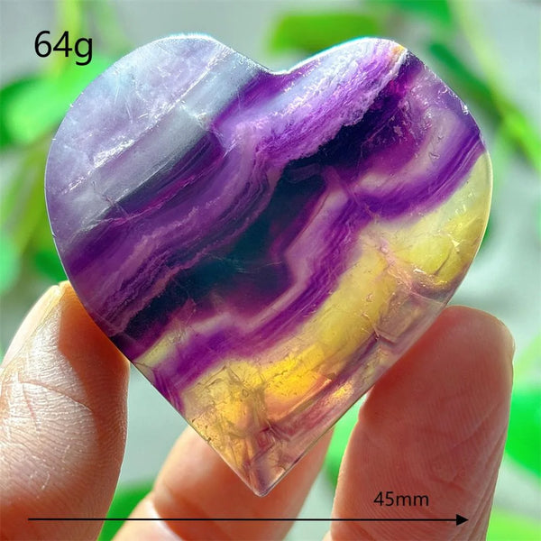 Rainbow Fluorite Heart-ToShay.org