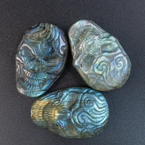 Blue Labradorite Skull-ToShay.org