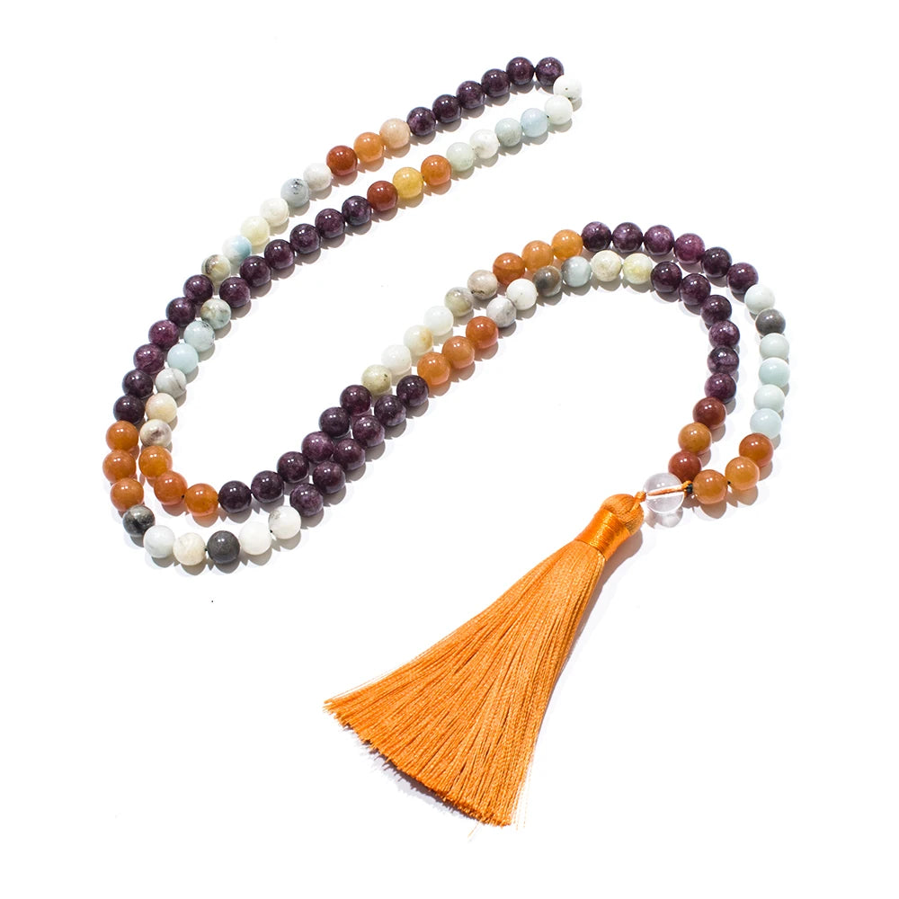 Orange Aventurine Mala Beads-ToShay.org