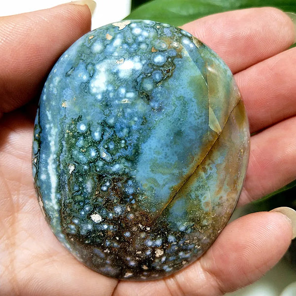 Ocean Jasper Palm Stone-ToShay.org