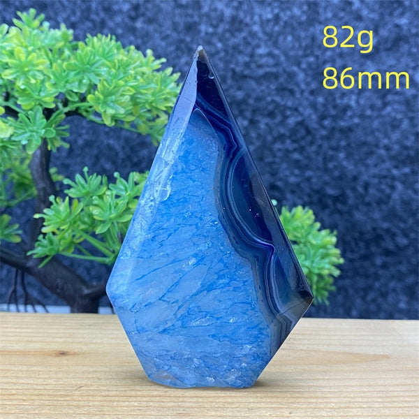 Blue Agate Torch-ToShay.org