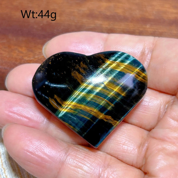 Yellow Blue Tiger Eye Heart-ToShay.org