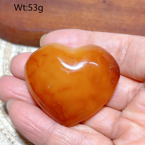 Orange Carnelian Druzy Heart-ToShay.org