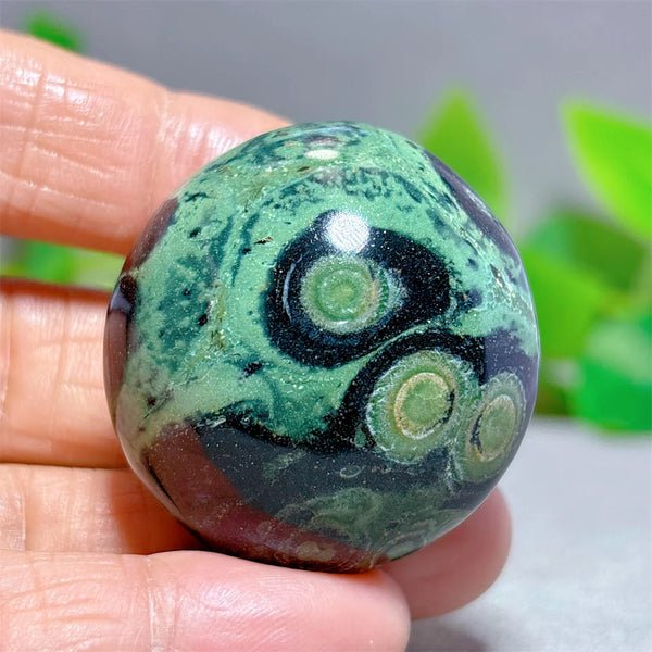 Green Malachite Palm Stone-ToShay.org