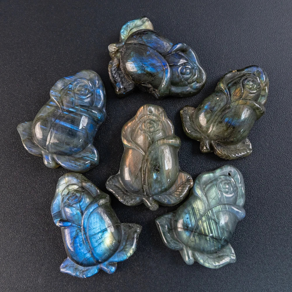 Blue Labradorite Rose Bud-ToShay.org