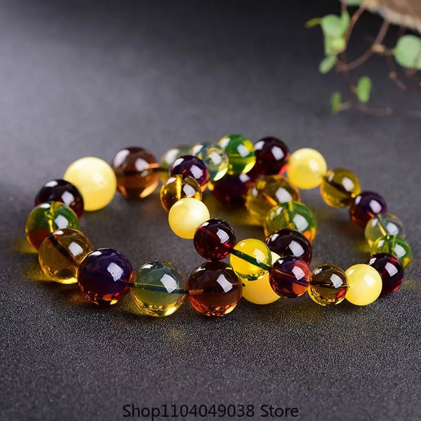 Mixed Amber Bead Bracelet-ToShay.org