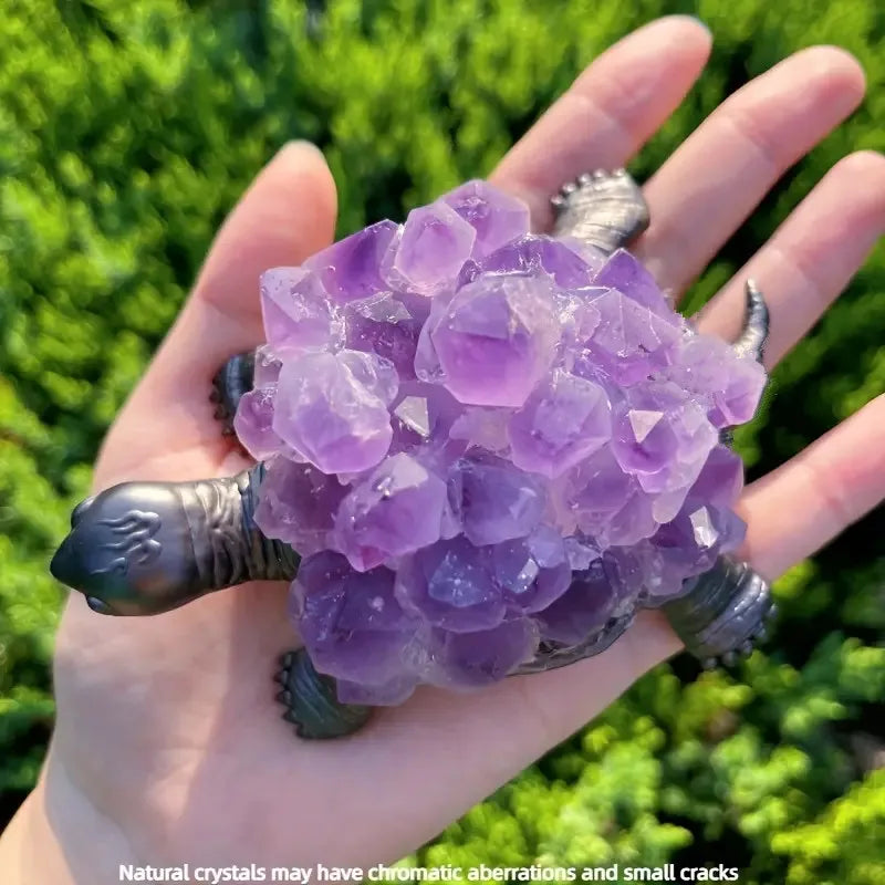 Purple Amethyst Turtle-ToShay.org
