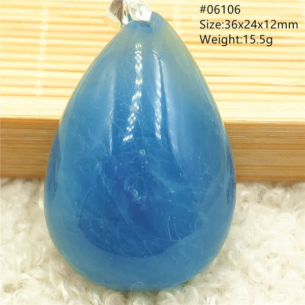 Blue Aquamarine Pendant-ToShay.org
