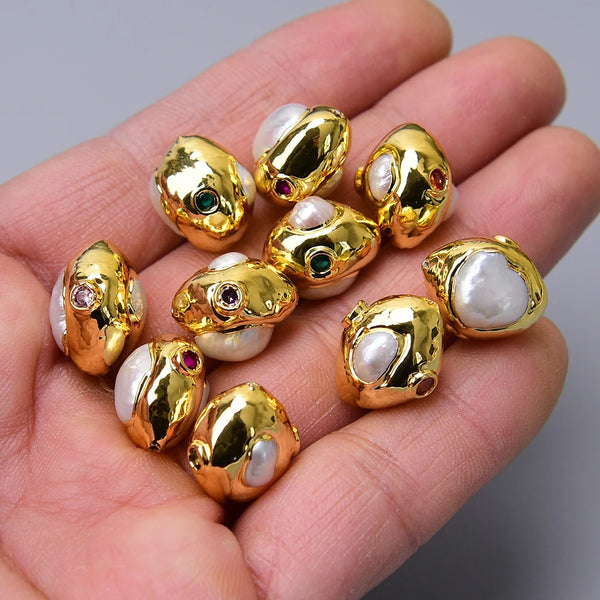 White Pearl Pave Beads-ToShay.org