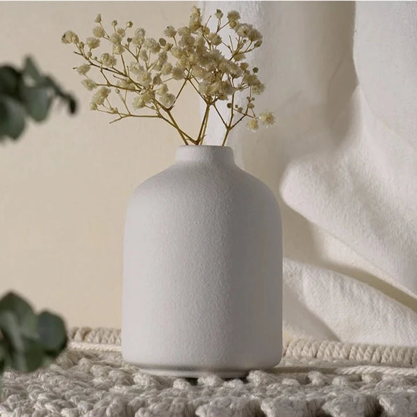 White Ceramic Vases-ToShay.org