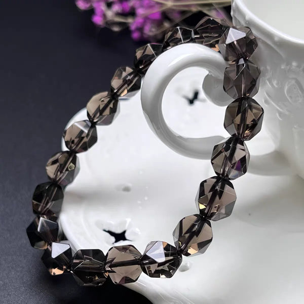 Brown Smoky Quartz Bracelet-ToShay.org