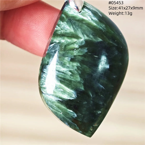 Green Seraphinite Pendant-ToShay.org