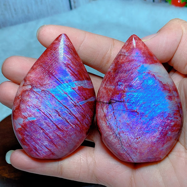 Red Fire Quartz Moonstone-ToShay.org