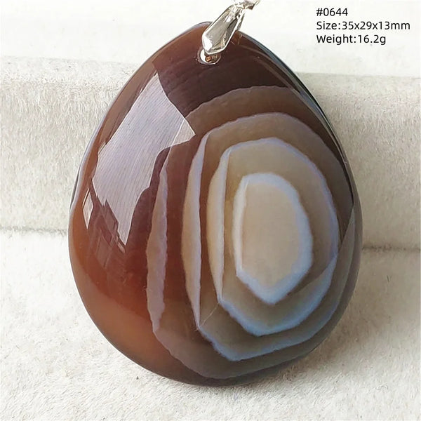 Grey Lace Agate Pendant-ToShay.org