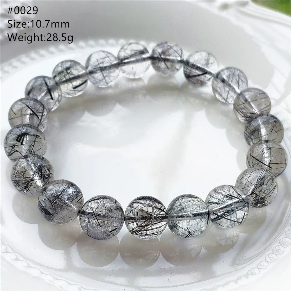 Black Rutilated Quartz Bracelet-ToShay.org