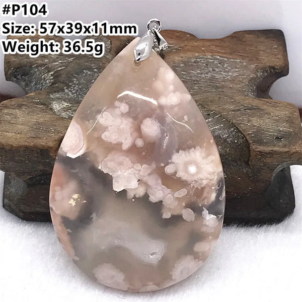 Pink Cherry Agate Pendant-ToShay.org