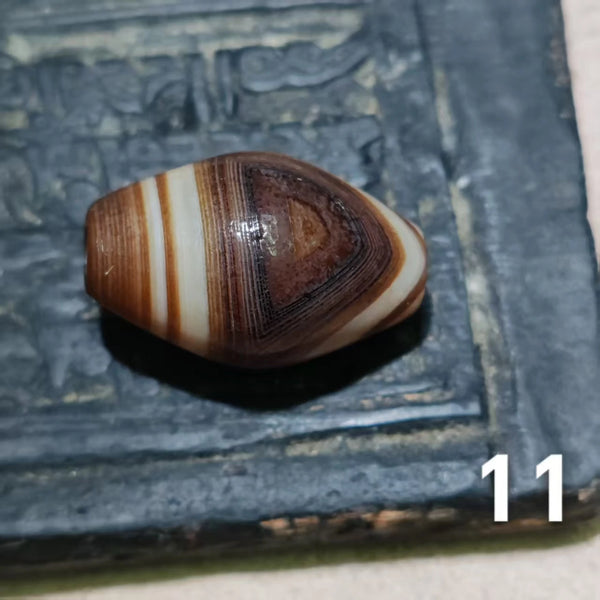 Tibetan Agate Dzi Bead-ToShay.org