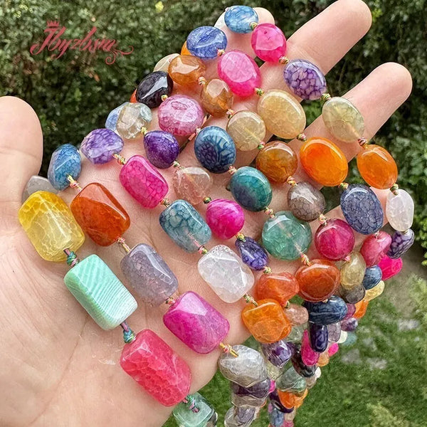 Mixed Cracked Agate Beads-ToShay.org