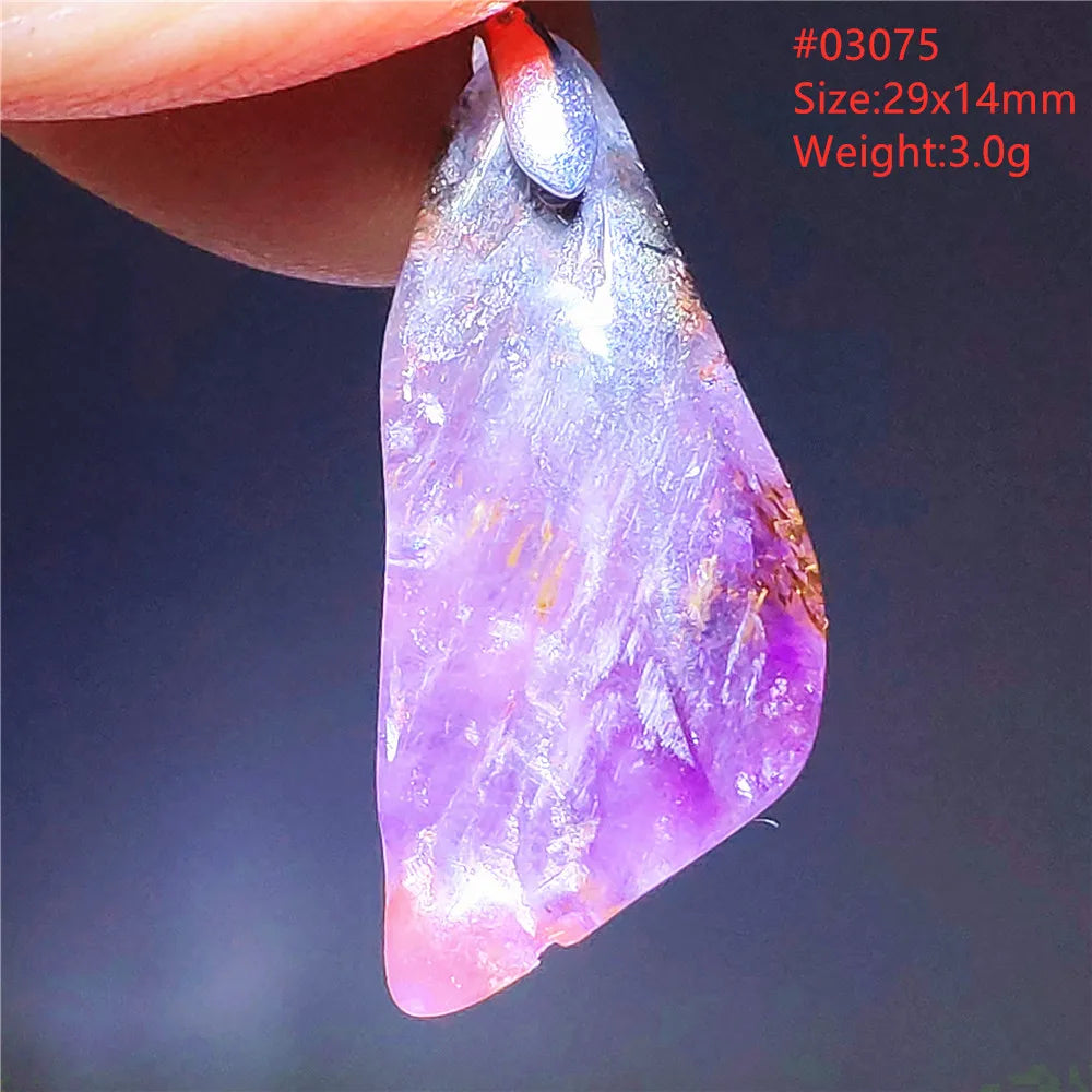 Purple Cacoxenite Auralite Pendant-ToShay.org