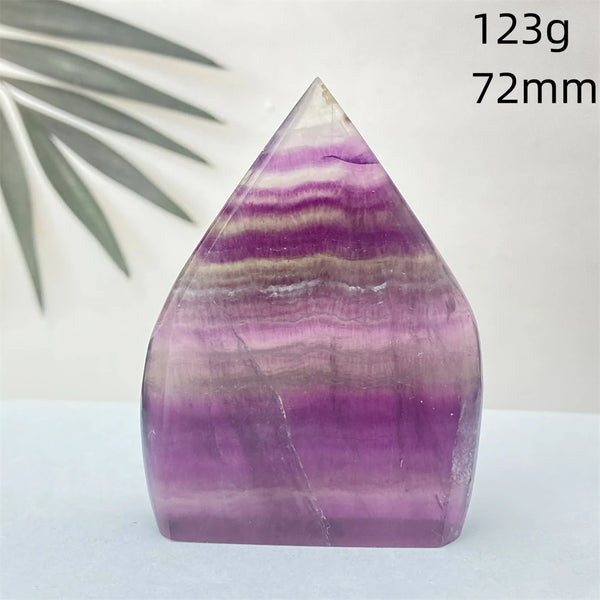 Green Feather Fluorite Torch-ToShay.org