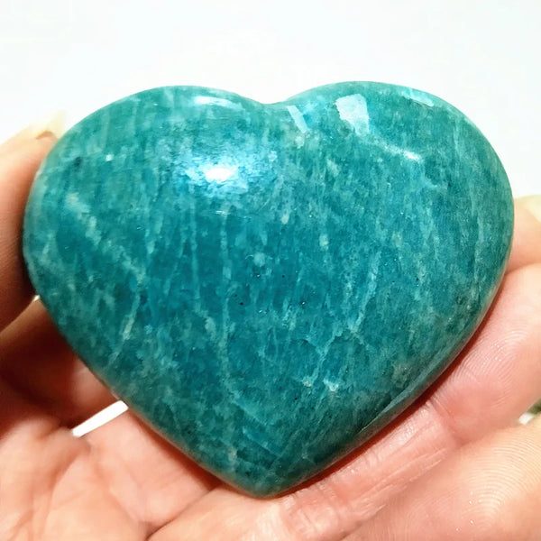 Blue Amazonite Stone Heart-ToShay.org