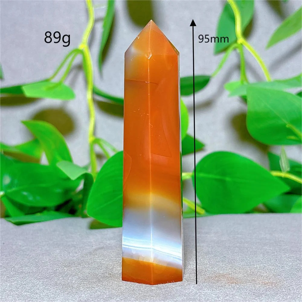 Orange Carnelian Quartz Tower-ToShay.org