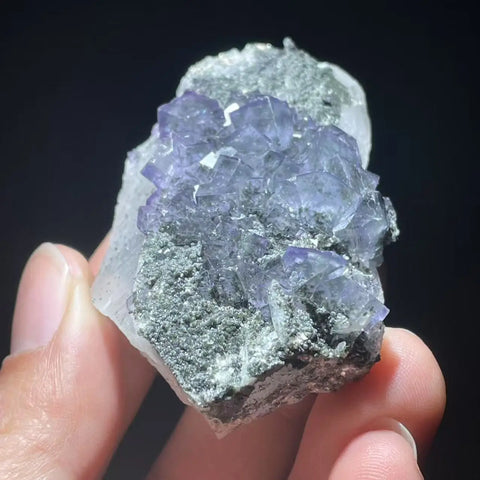 Blue Phantom Fluorite Crystal-ToShay.org
