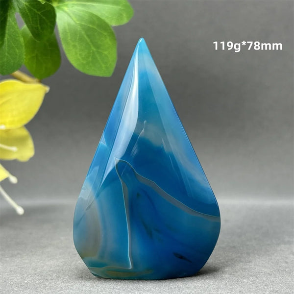 Blue Striped Agate Torch-ToShay.org