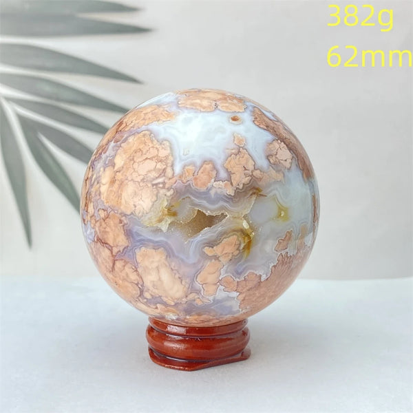 Pink Rose Hermosa Quartz Ball-ToShay.org