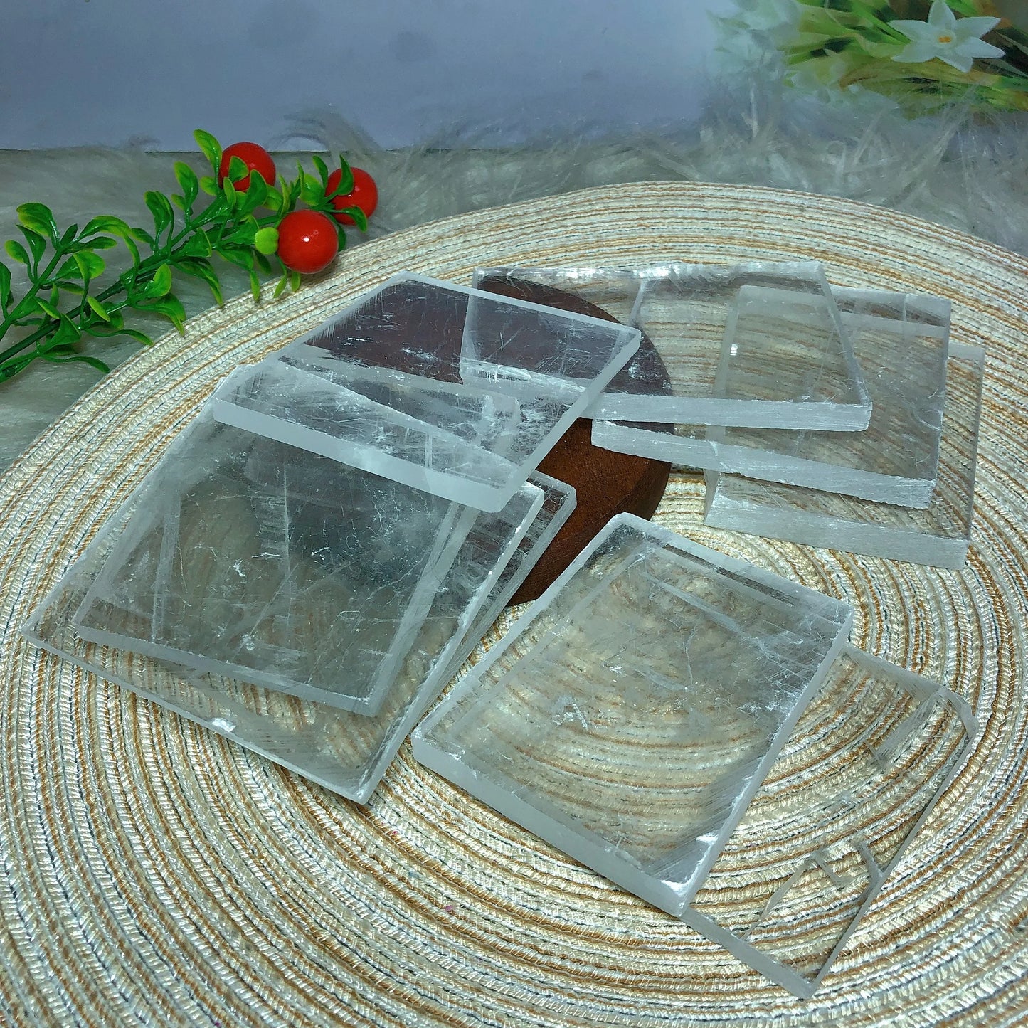 Clear Selenite Slices-ToShay.org