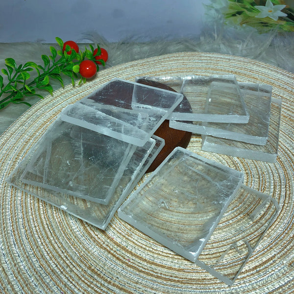 Clear Selenite Slices-ToShay.org