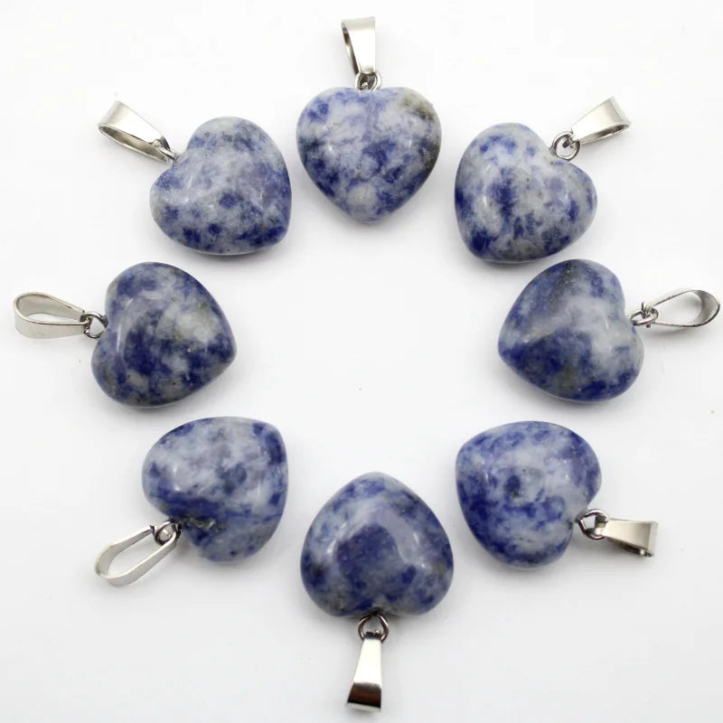 Mixed Quartz Agate Hearts-ToShay.org