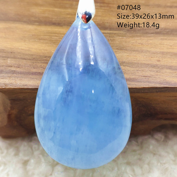 Blue Aquamarine Pendant-ToShay.org