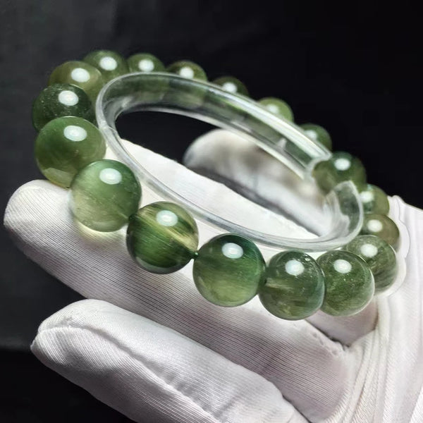 Green Rutilated Quartz Bracelet-ToShay.org