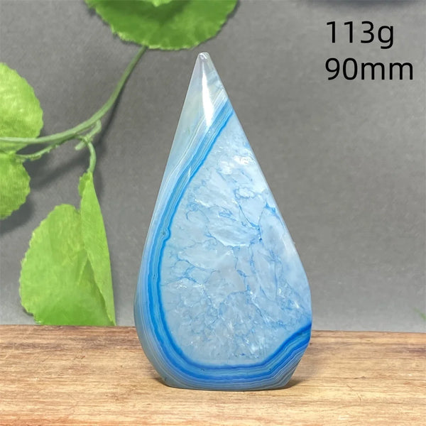 Blue Striped Agate Torch-ToShay.org