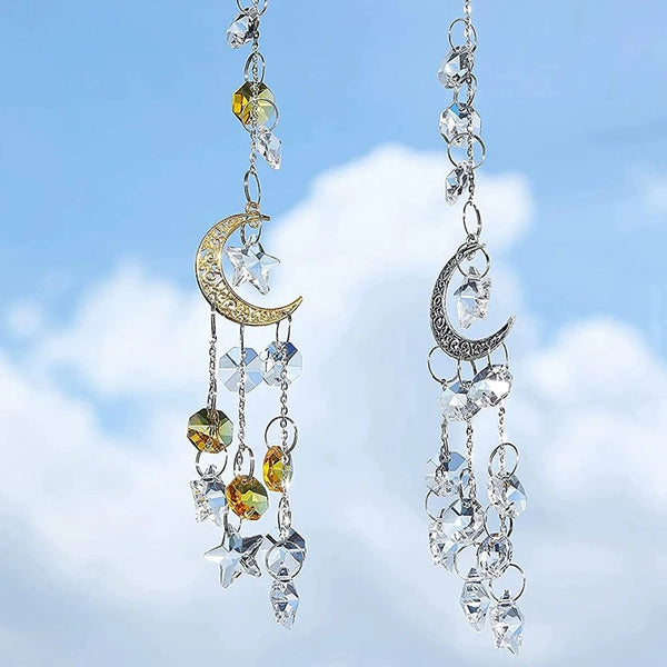 Crystal Moon Wind Chimes-ToShay.org