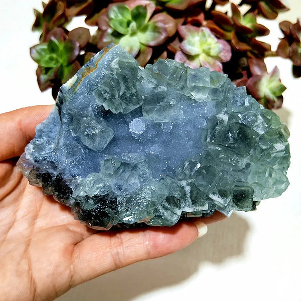 Blue Fluorite Crystal-ToShay.org