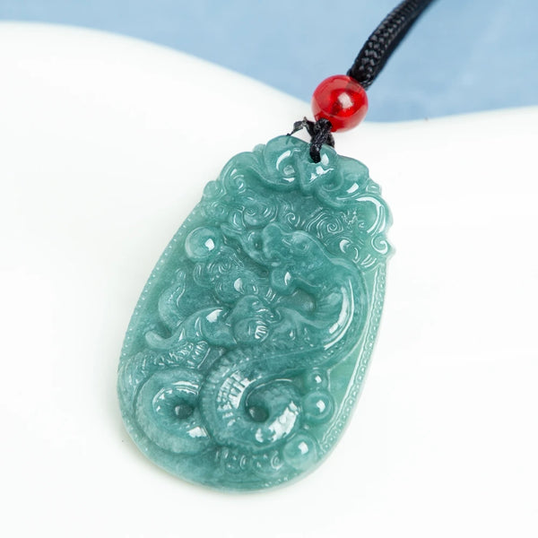 Blue Jade Snake Pendant-ToShay.org