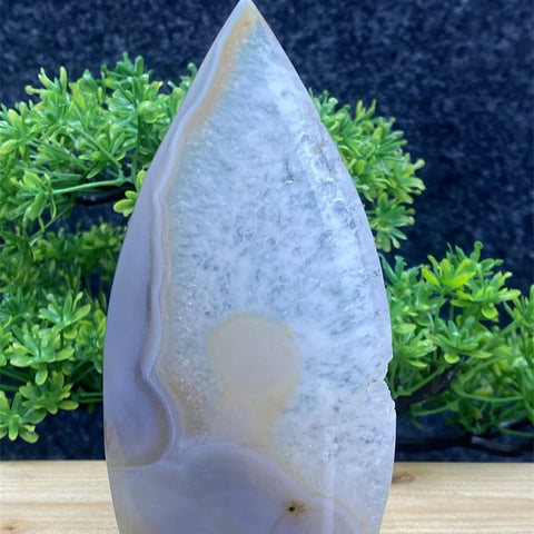 Blue Agate Geode Torch-ToShay.org