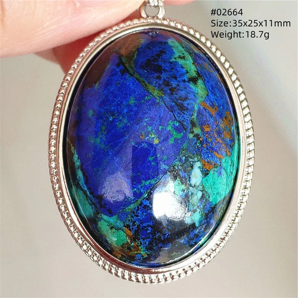 Blue Azurite Pendant-ToShay.org